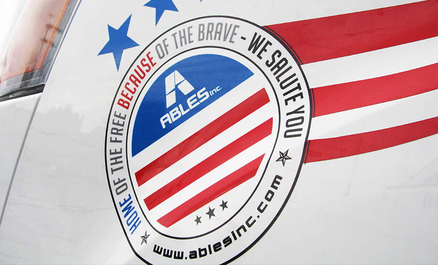 Ables Inc. salute to heroes